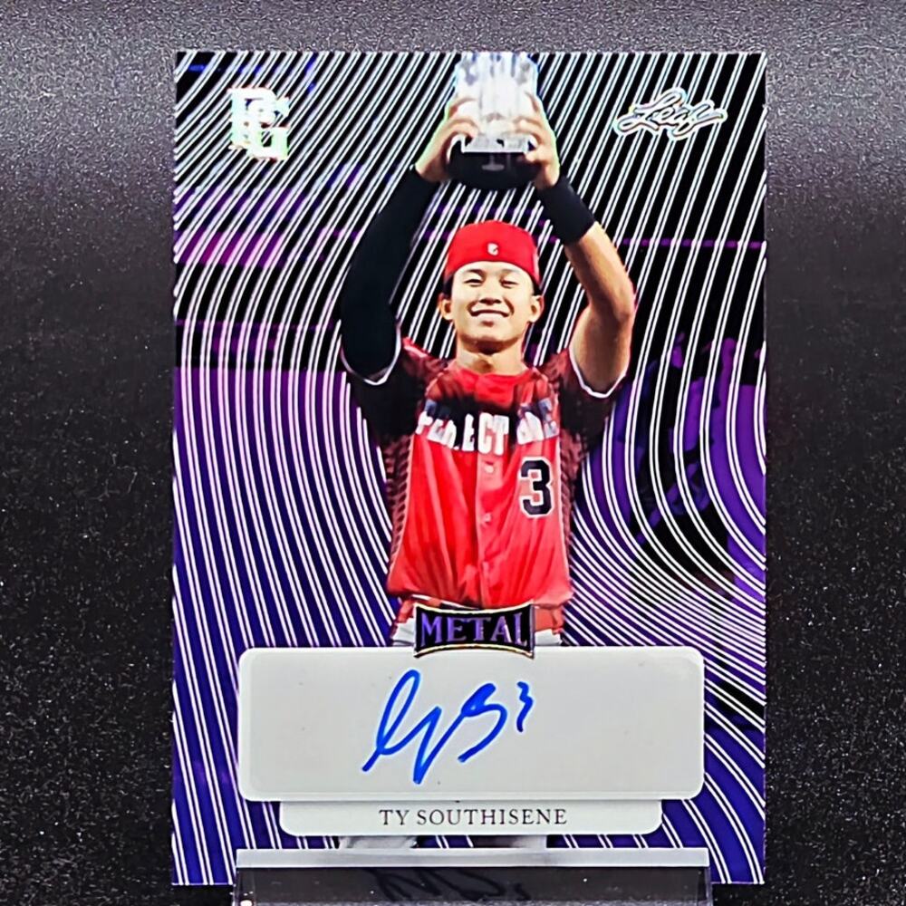 Ty Southisene Auto 8/25 Purple Refractor Chicago Cubs Top Prospect